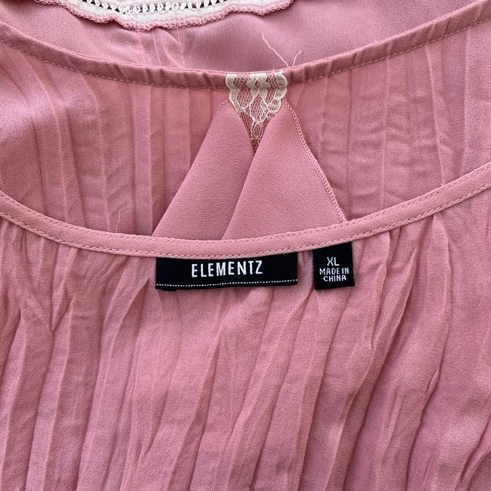 Vintage Elementz Blouse XL Pink - Picture 5 of 5